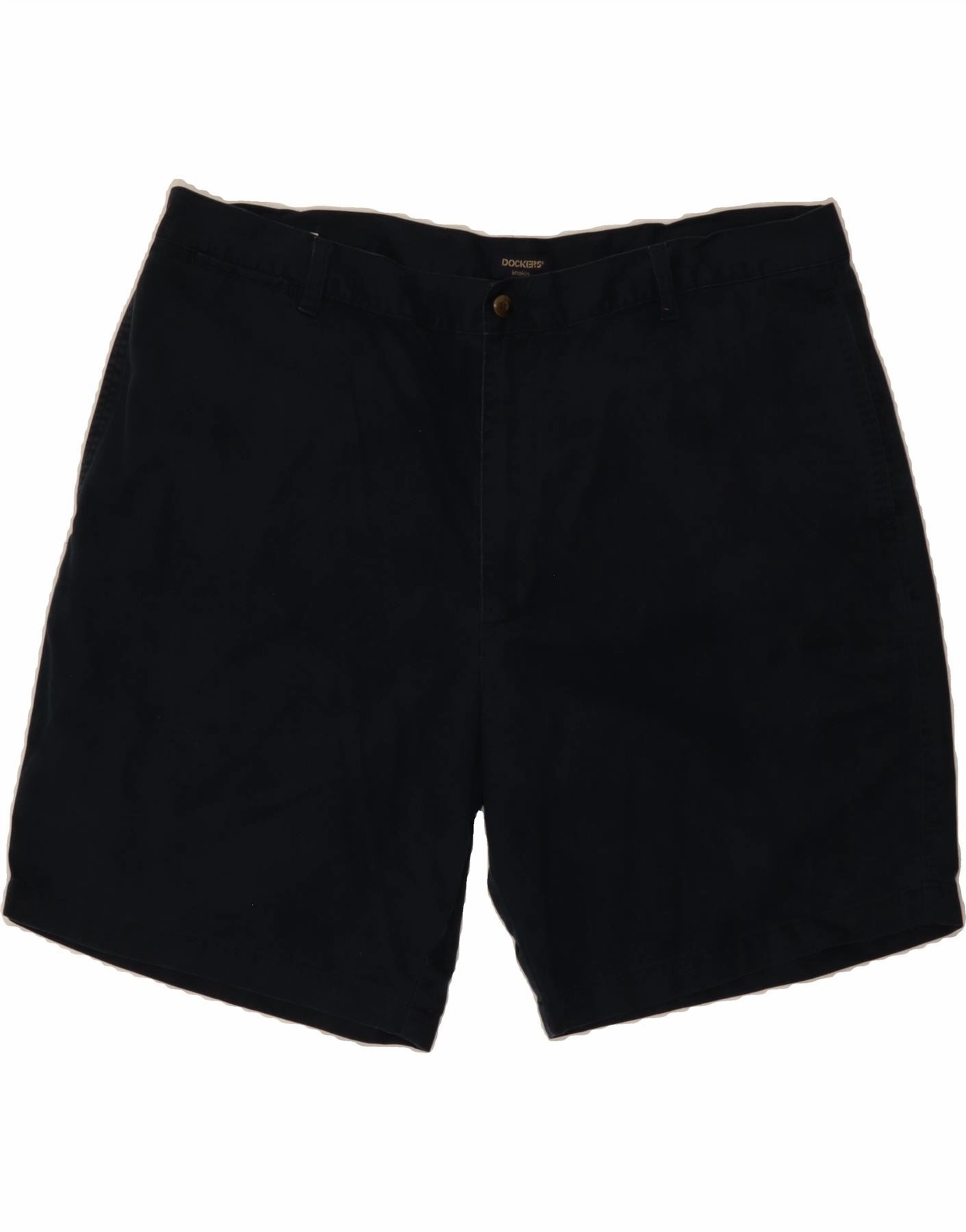 Stain Resistant Treatment fashion industry DOCKERS Mens Khakis Chino Shorts W42 2XL Navy Blue Cotton