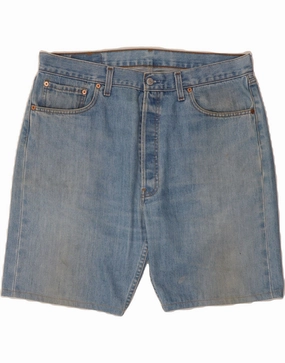 Soft Comfort LEVI'S Mens 501 Denim Shorts W38 XL Blue