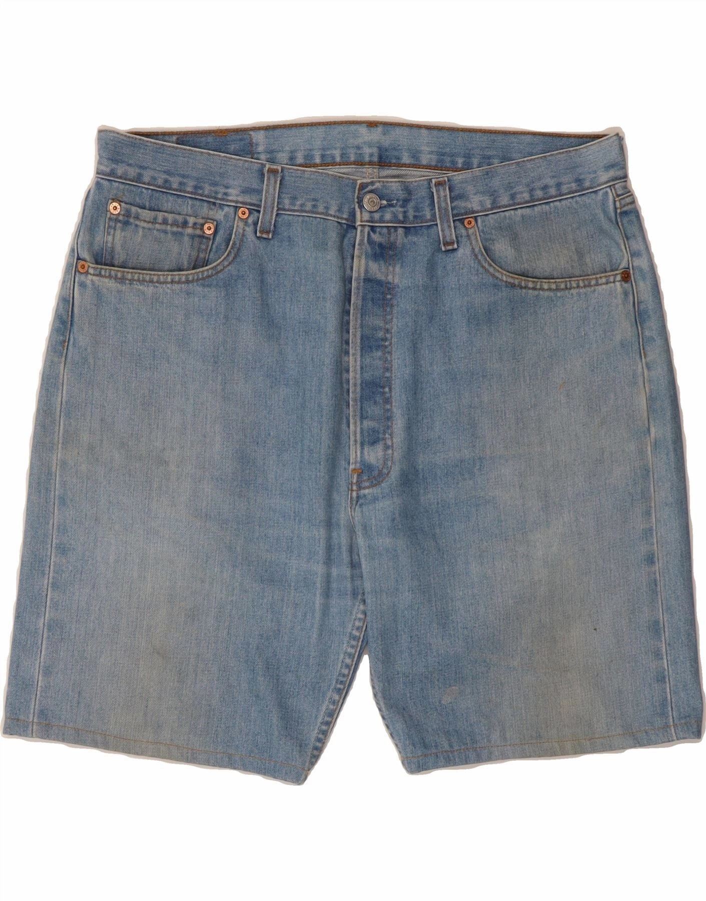 Soft Comfort LEVI'S Mens 501 Denim Shorts W38 XL Blue