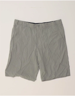 Fastening Closure IZOD Mens Chino Shorts W38 XL Grey Polyester