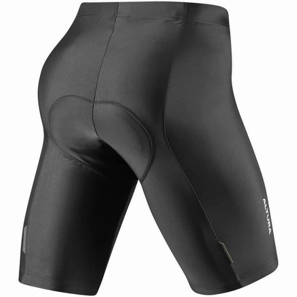 Altura Airstream Waist Mens Cycling Shorts - Black Snag Free Material