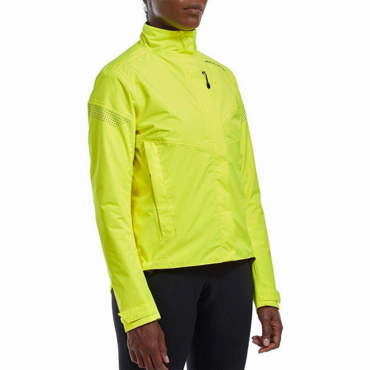 Premium Fit Altura Nevis Nightvision Waterproof Womens Cycling Jacket - Yellow