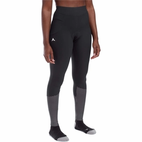 Altura Nightvision DWR Womens Cycling Tights - Black Double Layer Minimalist Style