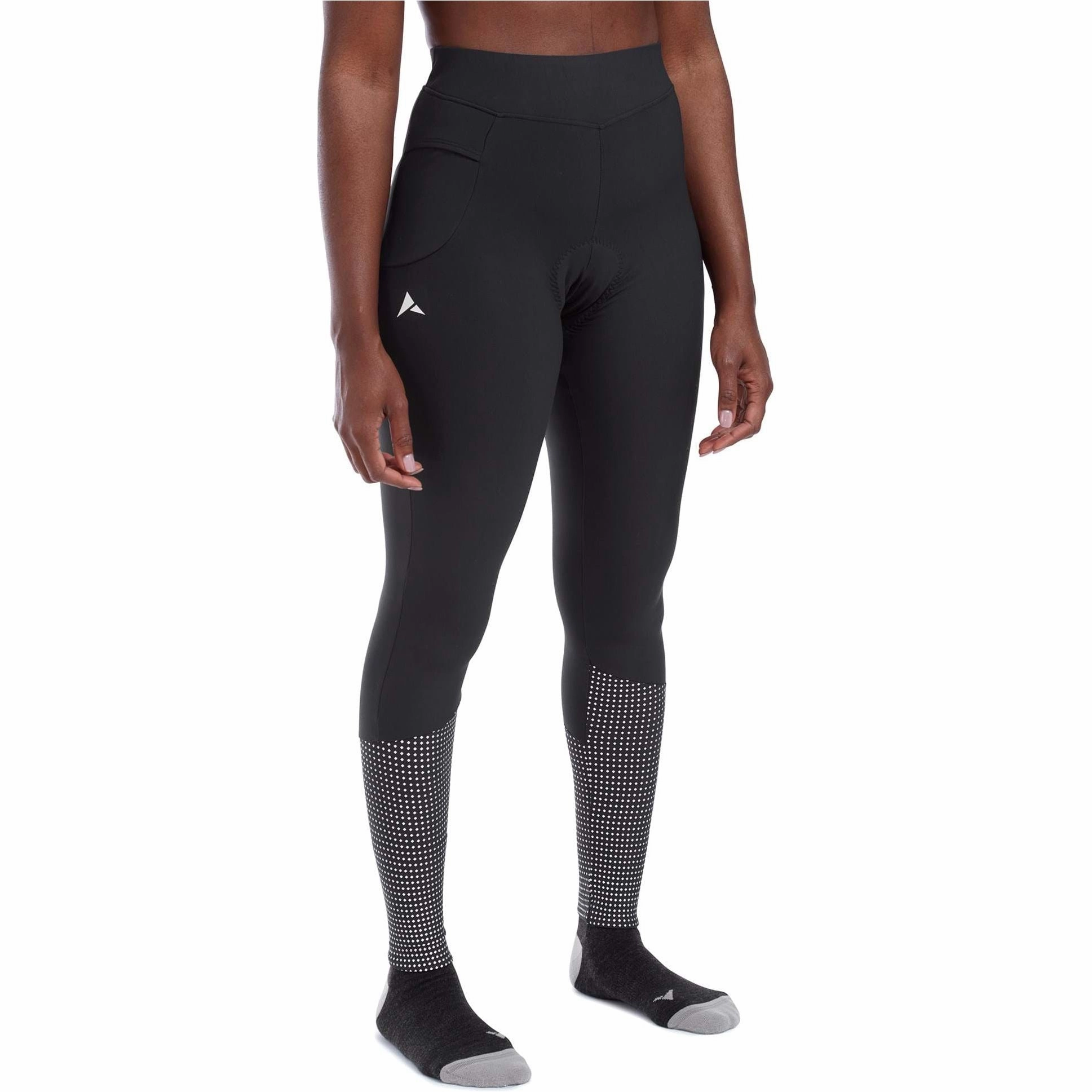 Altura Nightvision DWR Womens Cycling Tights - Black Double Layer Minimalist Style