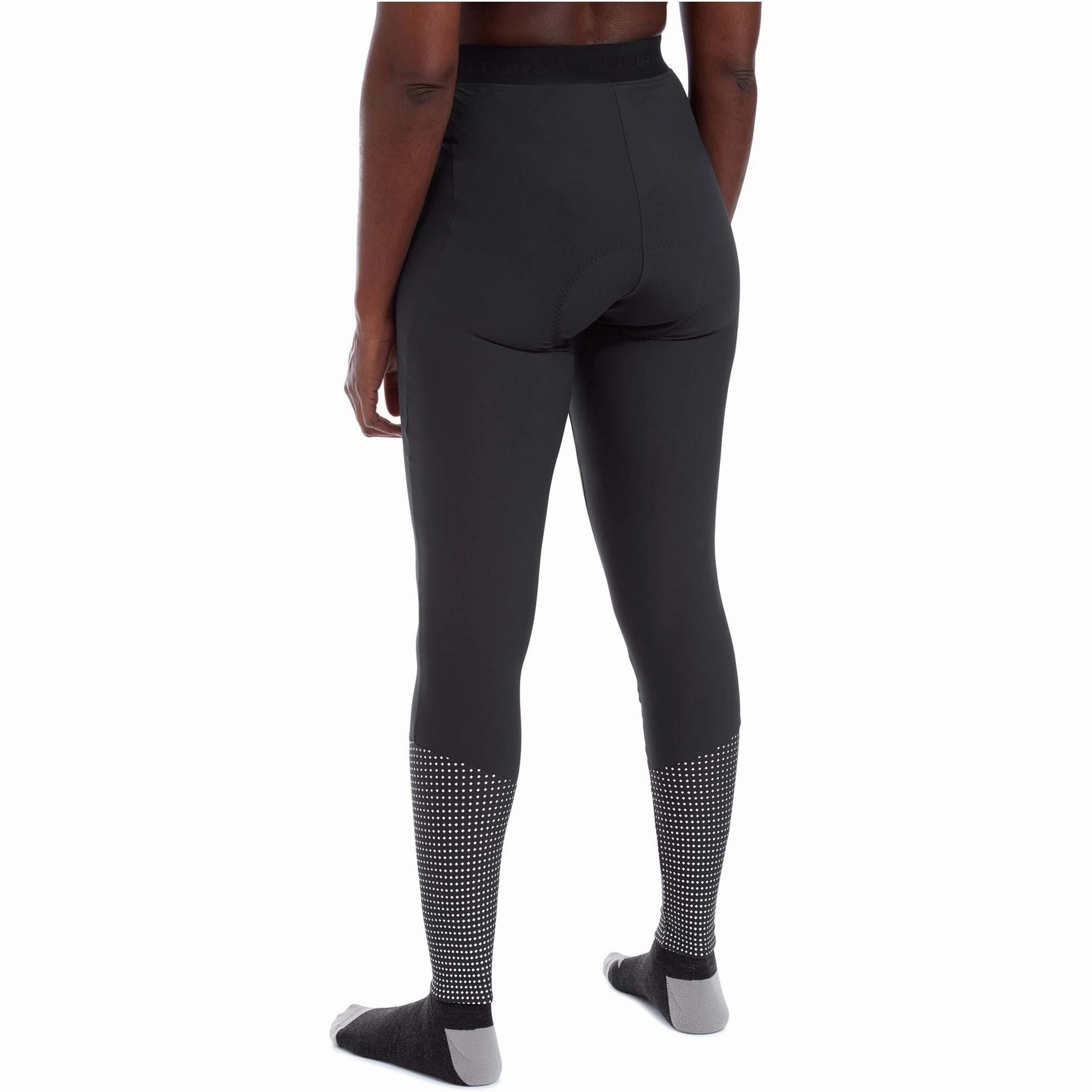 Altura Nightvision DWR Womens Cycling Tights - Black Breathable Mesh Panels Work Commute Budget Friendly