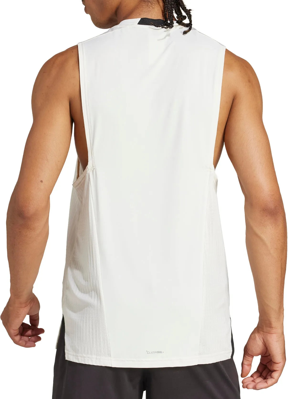 adidas Designed For Training Intensity Mens Training Vest - White Fun and Relaxed