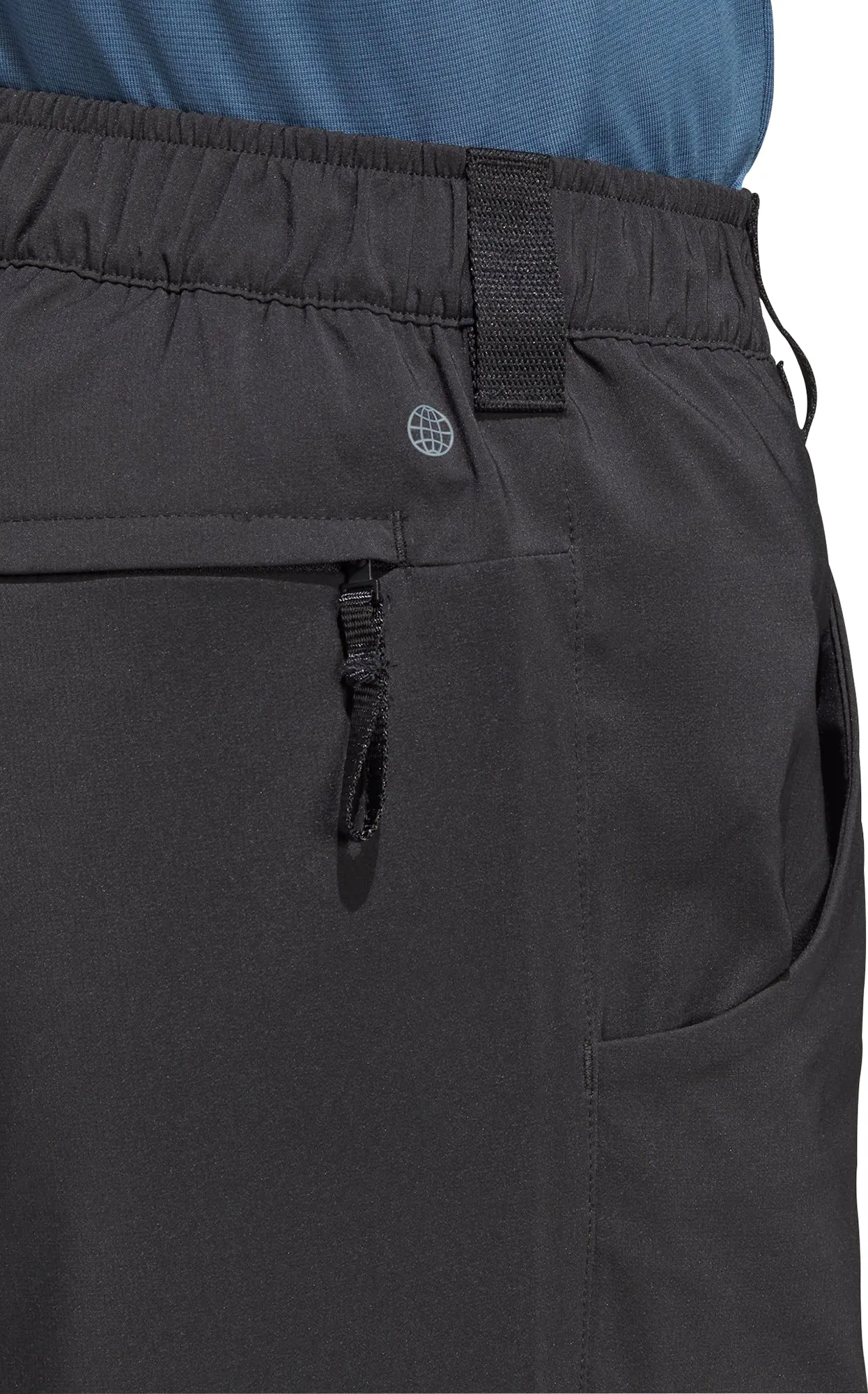 Softened Hem Full Coverage adidas Terrex Multi Woven Mens Walking Pants - Black