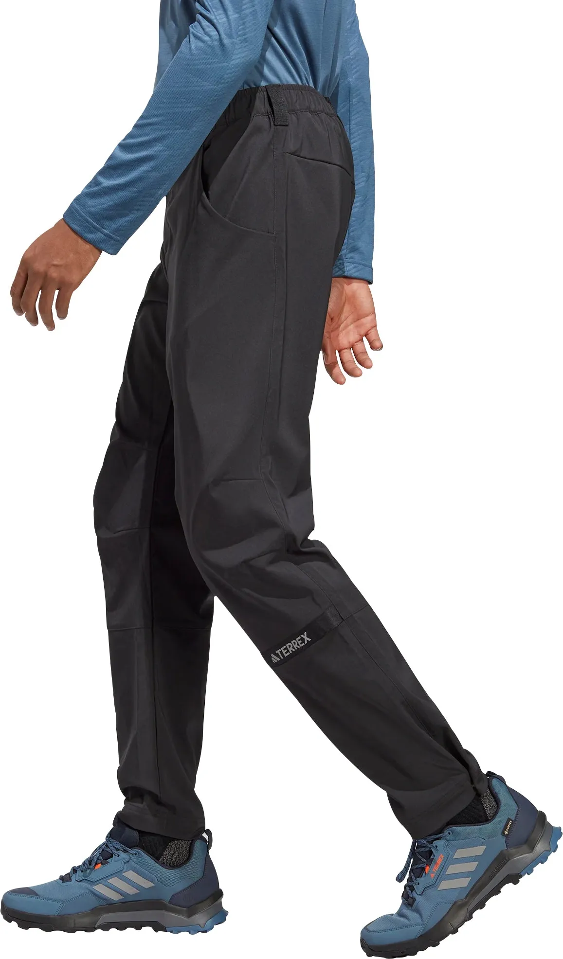 adidas Terrex Multi Woven Mens Walking Pants - Black High Waist Stretch Light support