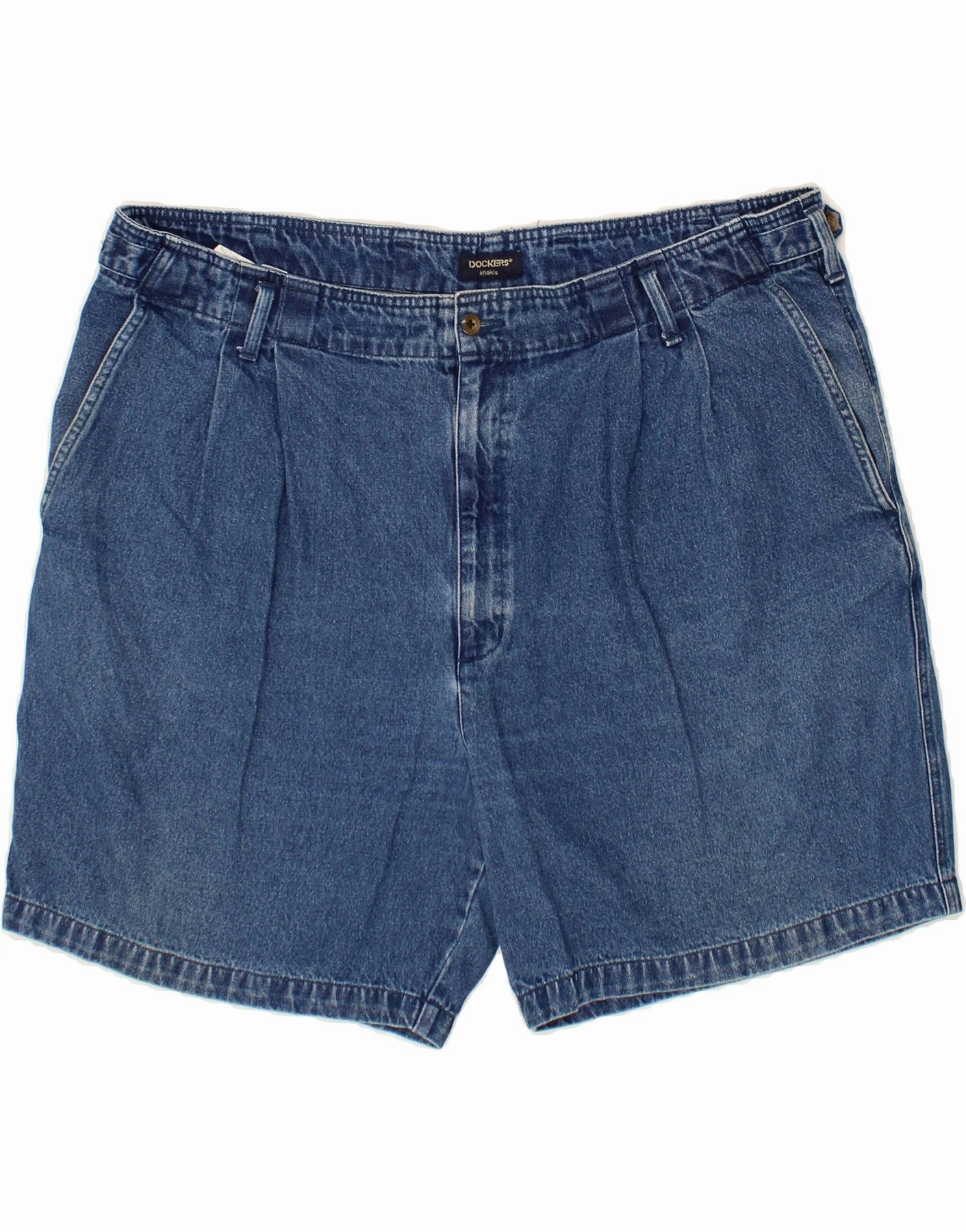 Casual Style Eco Friendly Dye DOCKERS Mens Pegged Denim Shorts W44 2XL Blue Cotton