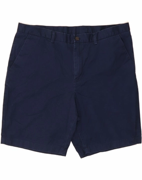 Non Restrictive Waistband Minimalist Style MICHAEL KORS Mens Classic Fit Chino Shorts XL W38  Navy Blue Cotton