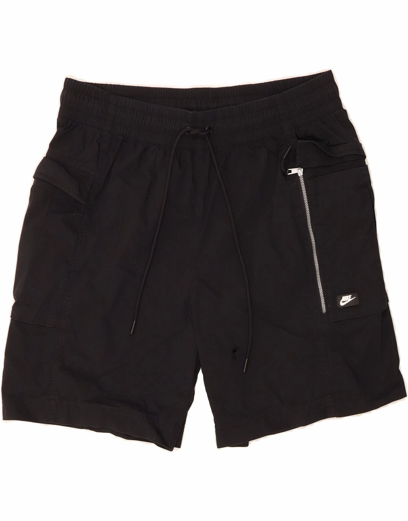 NIKE Mens Casual Shorts XL W46 Black Cotton Relax Fit Comfort Flex Fit Design