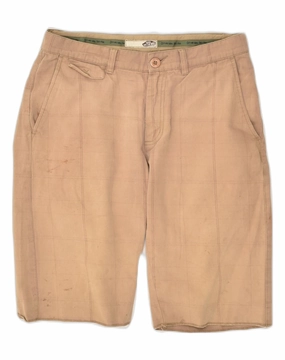 Modern Design Balanced Fit VANS Mens Chino Shorts W30 Medium  Brown Check Cotton