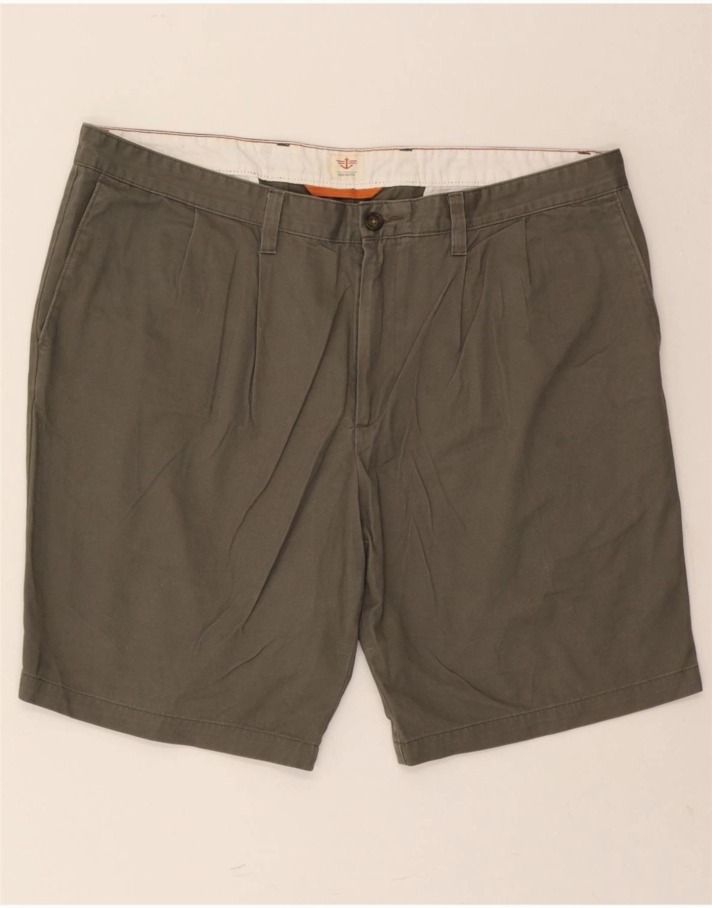 Nylon Material DOCKERS Mens Pegged Chino Shorts W42 2XL Khaki Cotton