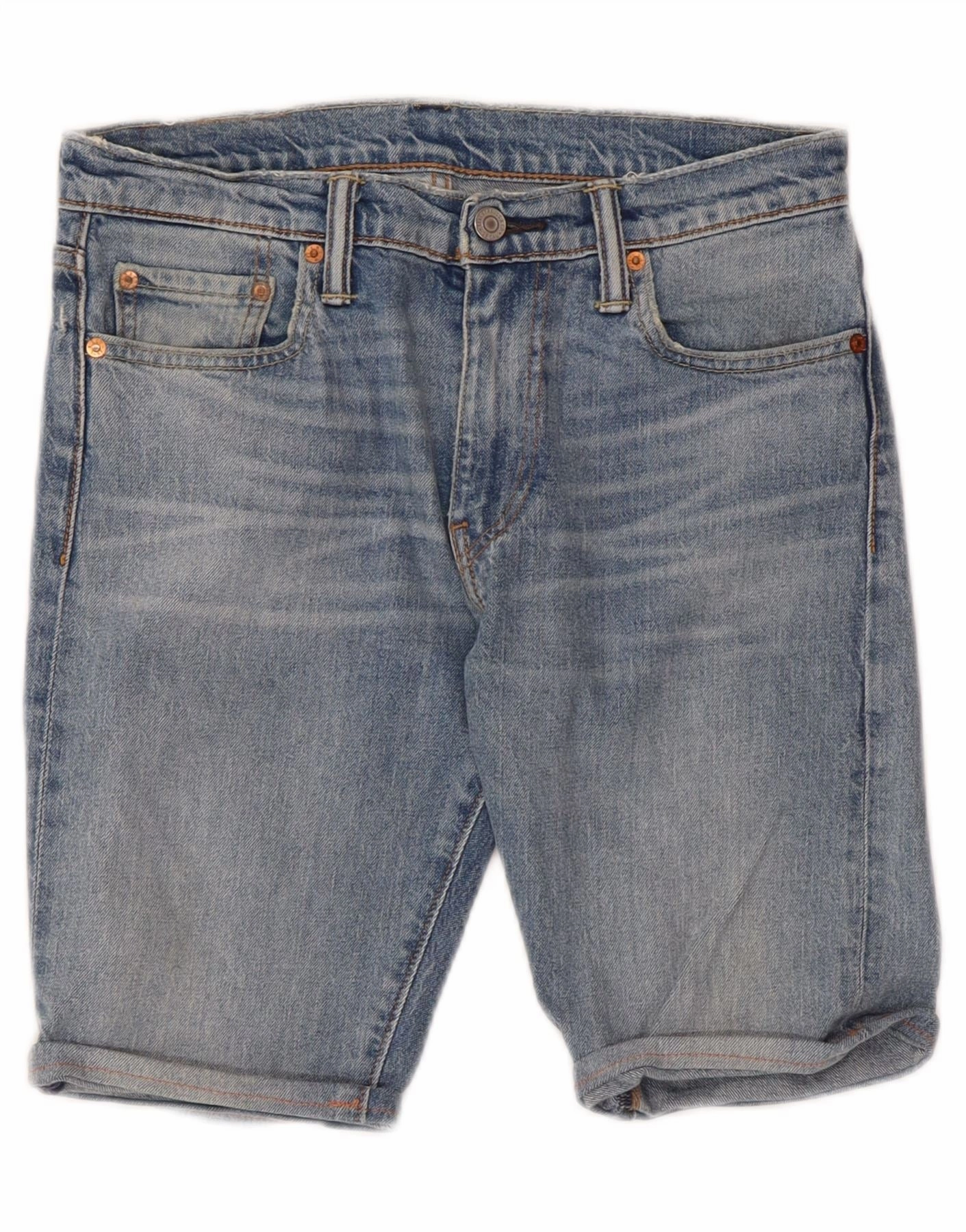 Freedom Stretch cycling attire LEVI'S Mens 512 Denim Shorts W29 Medium Blue