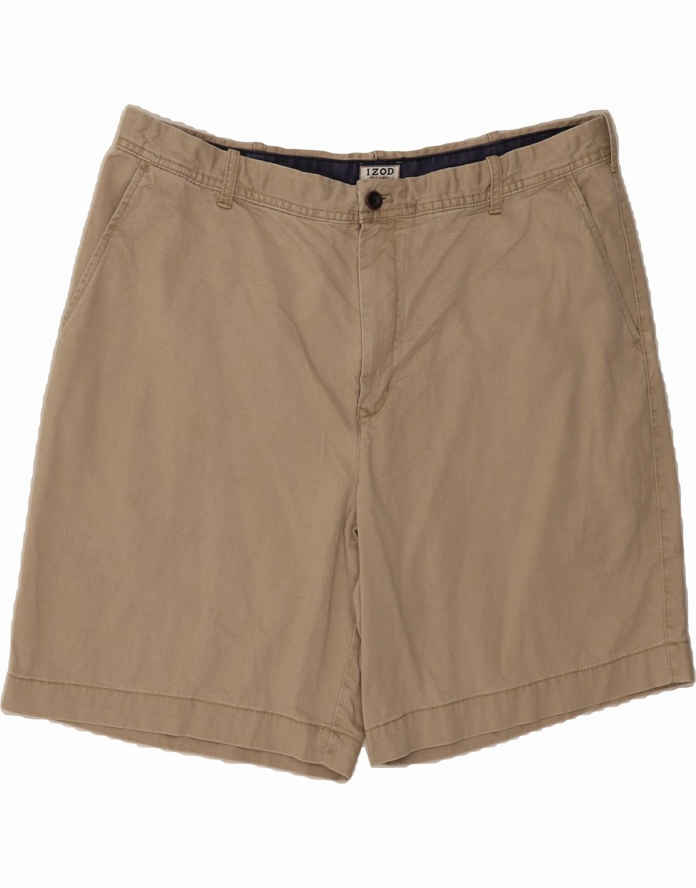 Stylish Outfit IZOD Mens Chino Shorts W40 XL Beige Cotton