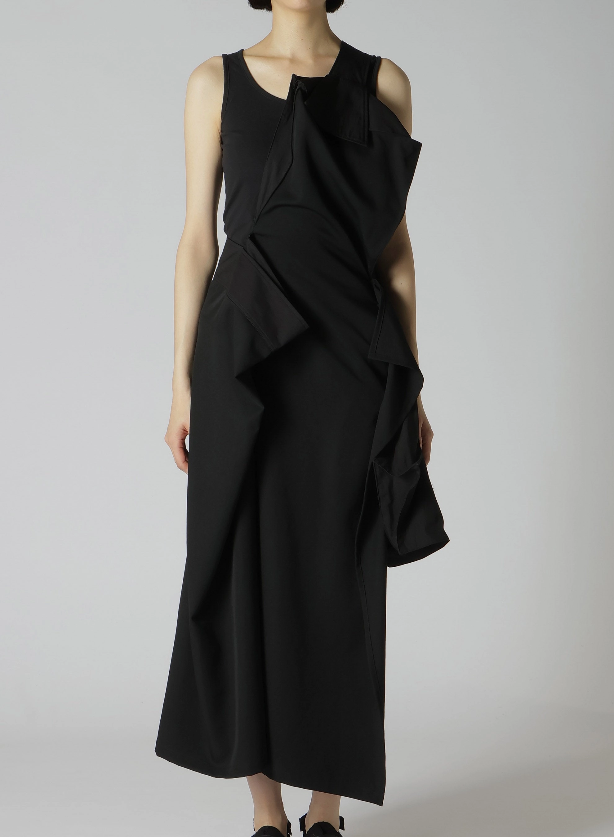 <100/1> <007/1> BOX DETAIL SUSPENDER SKIRT ElasticWaist Flared bottom