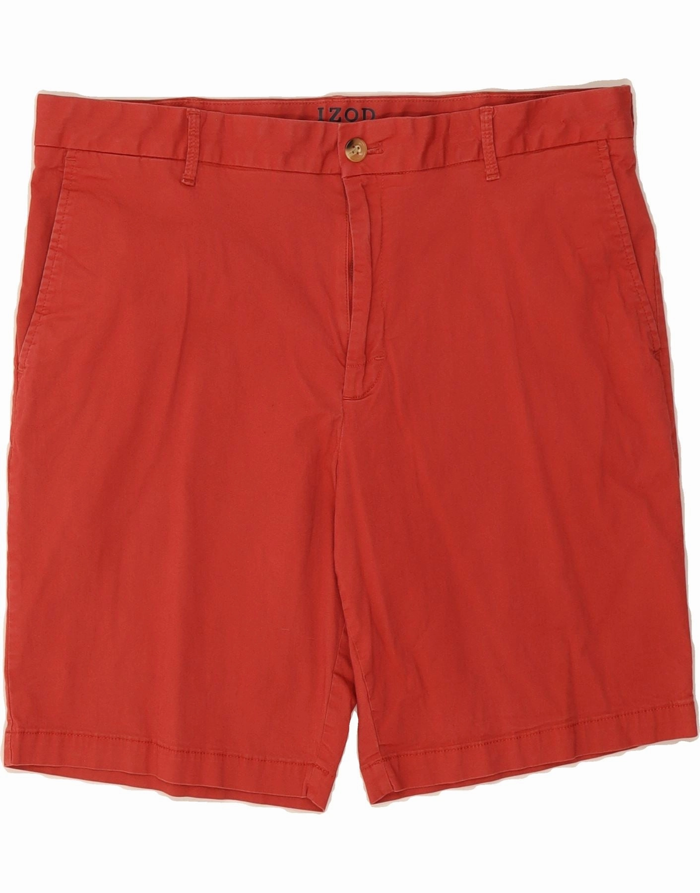 Chill Vibes Fit muted colors IZOD Mens Chino Shorts W38 XL Red Cotton