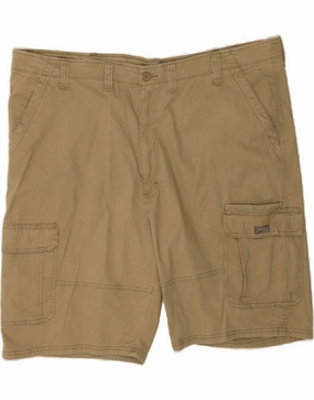 lounging clothes WRANGLER Mens Relaxed Fit Cargo Shorts W48 4XL Beige Cotton
