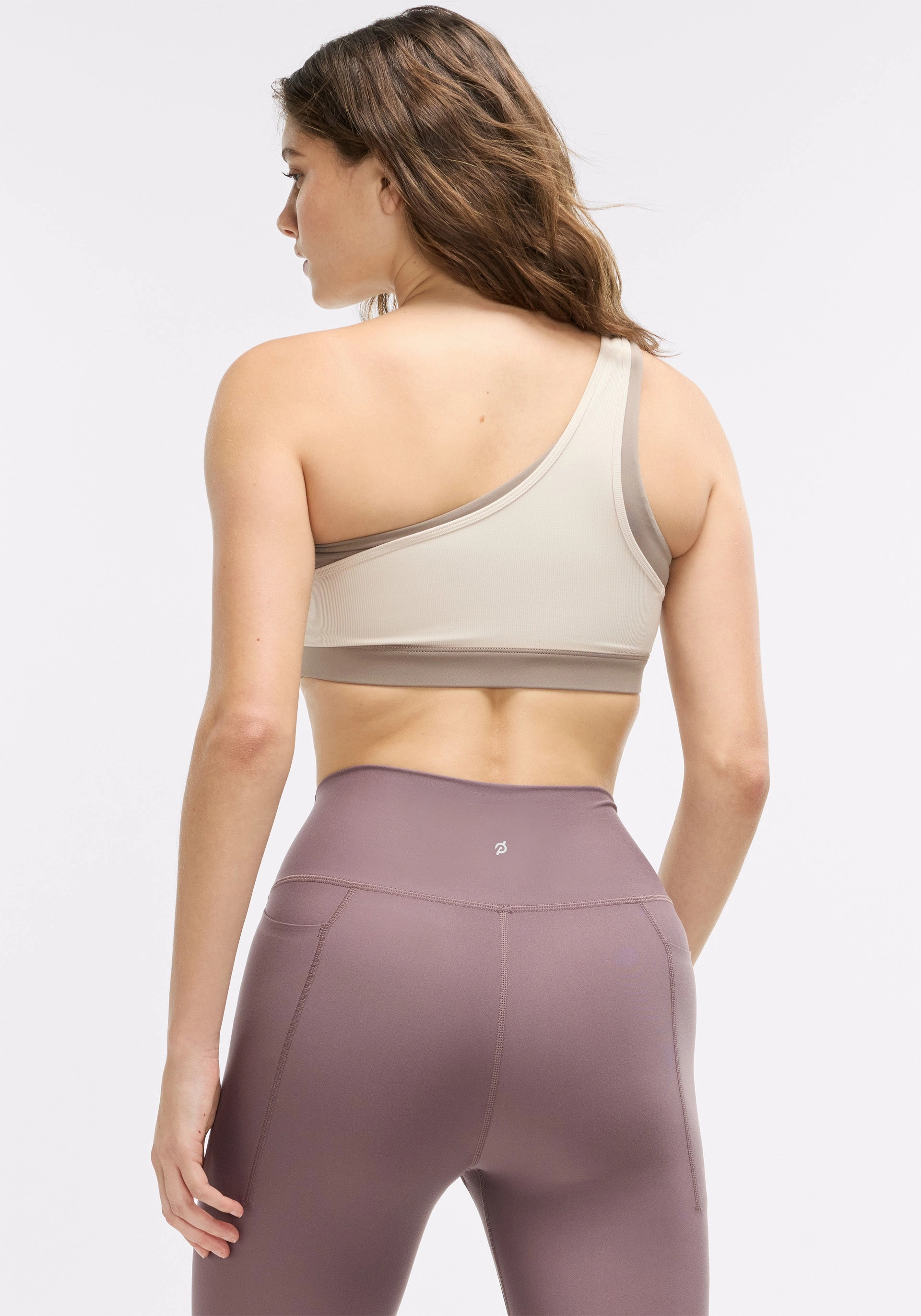 Geometric workout gear Endurance Rib One Shoulder Bra