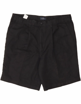 Clean Fabric DOCKERS Mens Relaxed Fit Chino Shorts W40 XL Black Polyester