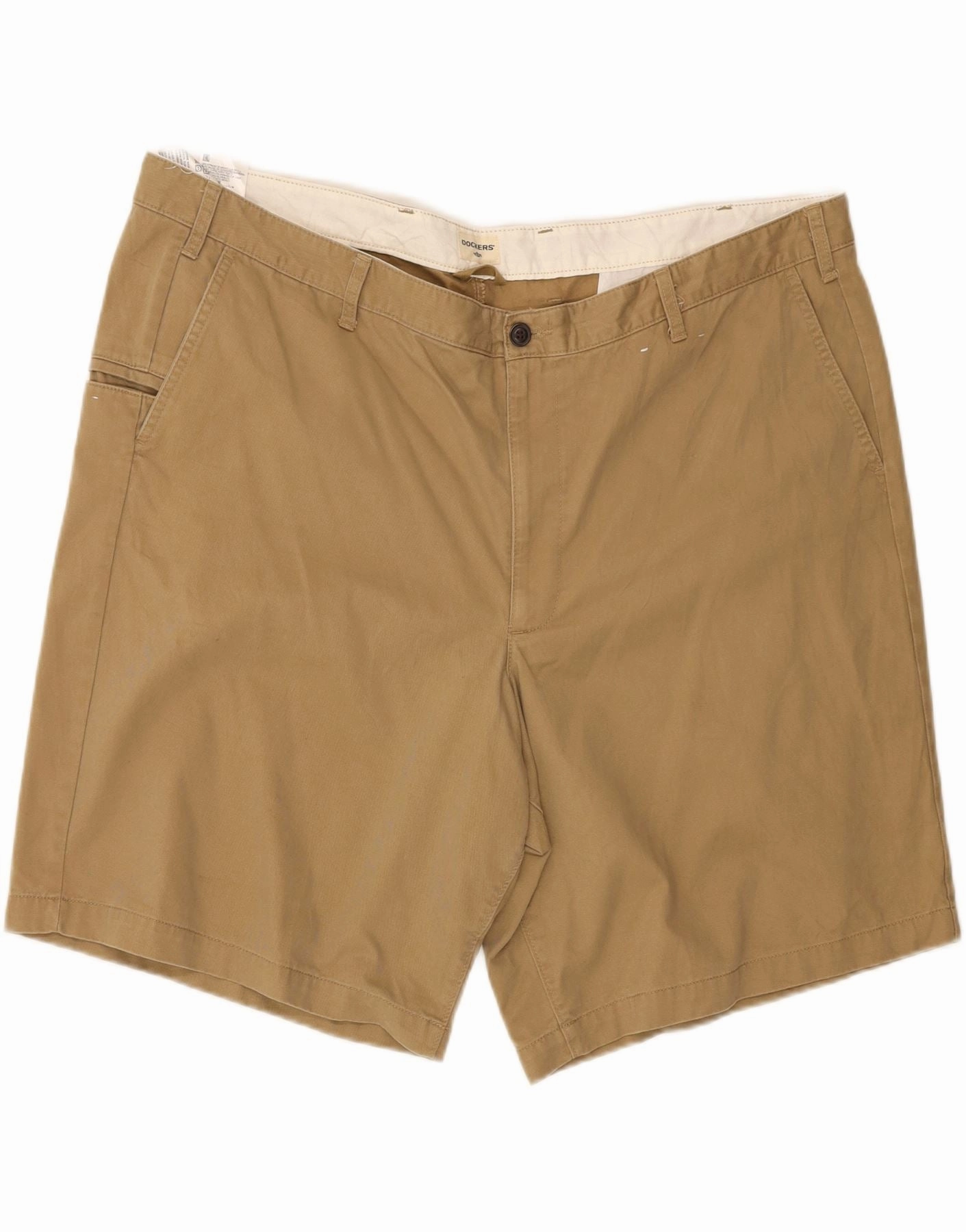 Sport Ready DOCKERS Mens Chino Shorts W48 4XL Beige Cotton