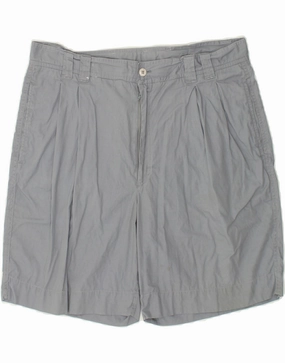 Camouflage Style BLUE SIDE Mens Pegged Chino Shorts IT 54 2XL W34 Blue Cotton