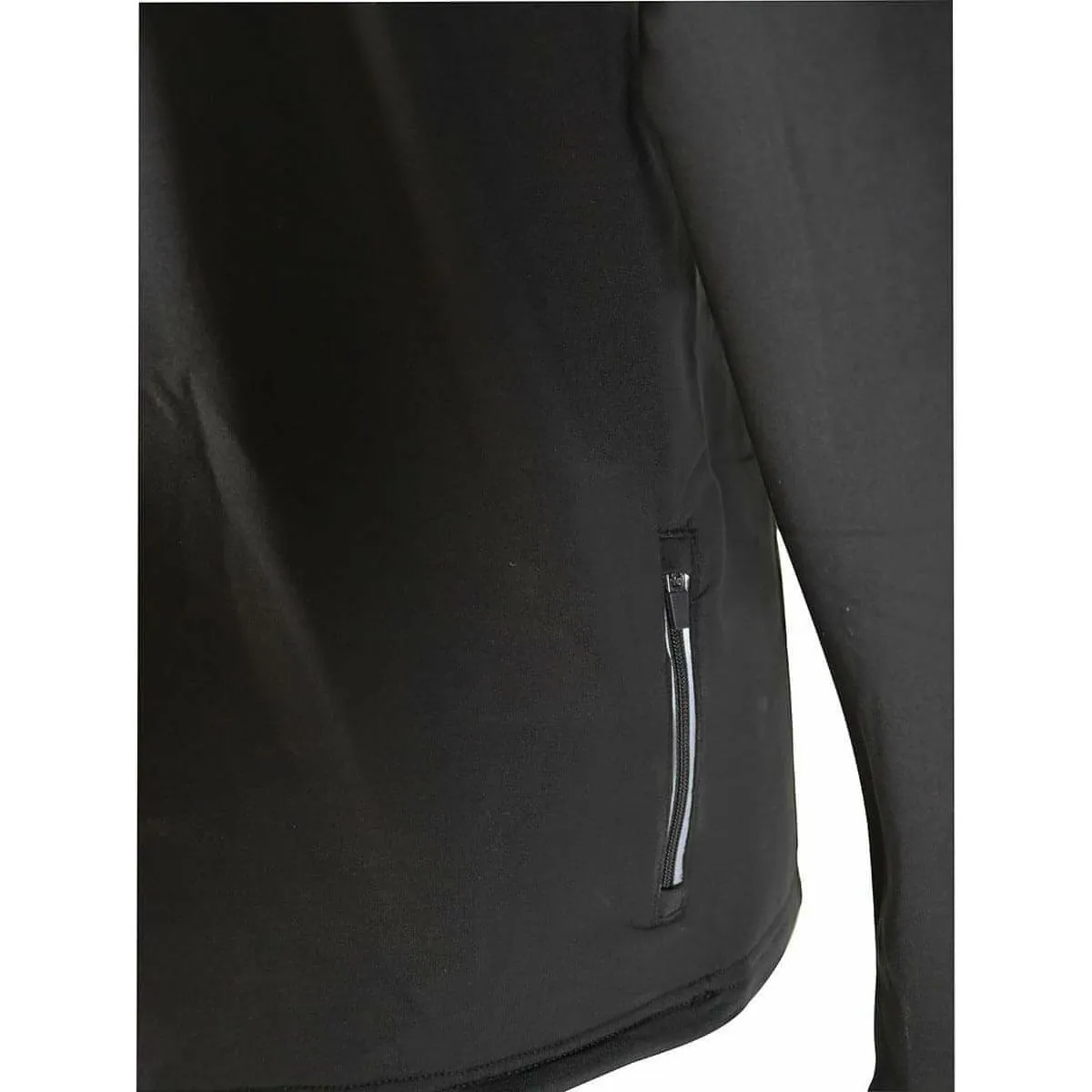 More Mile Alaska Half Zip Long Sleeve Mens Running Top - Black Fresh Trend