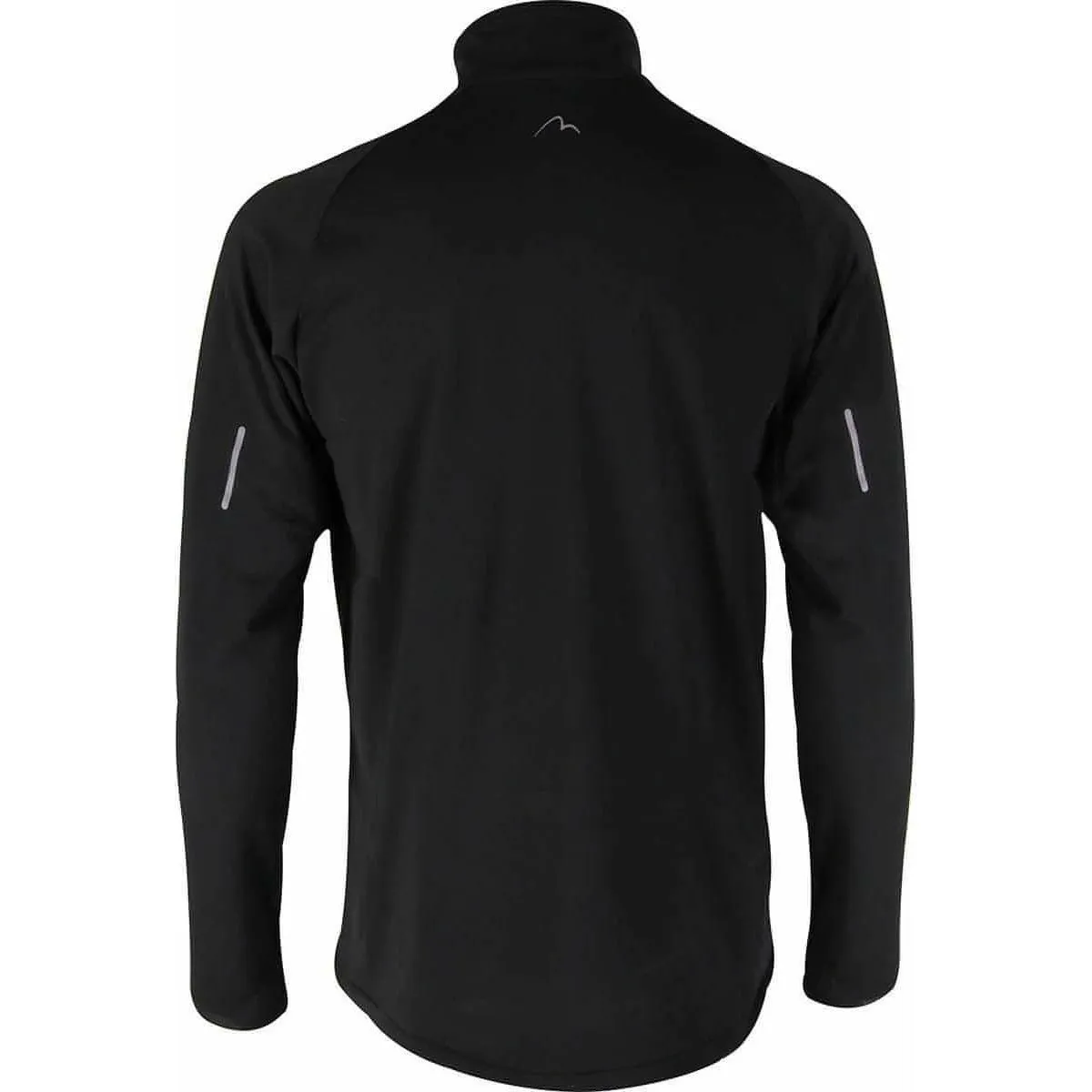 More Mile Alaska Half Zip Long Sleeve Mens Running Top - Black Yoga class Outdoor Comfort