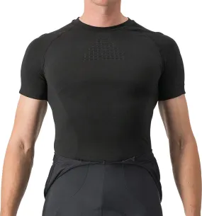 Castelli Core Seamless Short Sleeve Mens Cycling Base Layer - Black Rayon blend