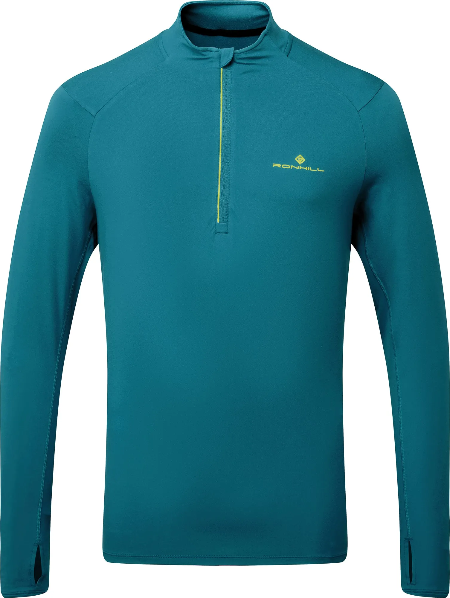 Ronhill Core Thermal Half Zip Long Sleeve Mens Running Top - Blue Premium Material Weekend Outfit