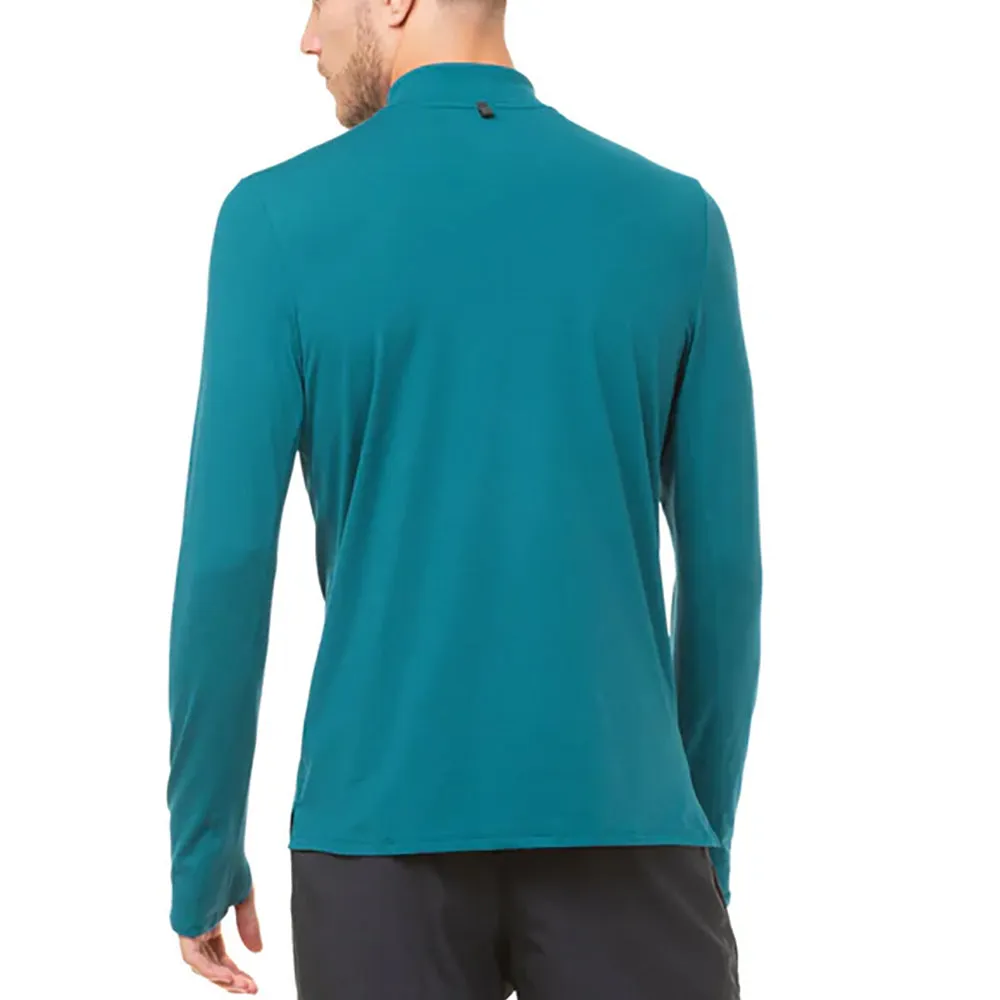 Ronhill Core Thermal Half Zip Long Sleeve Mens Running Top - Blue Comfy Touch