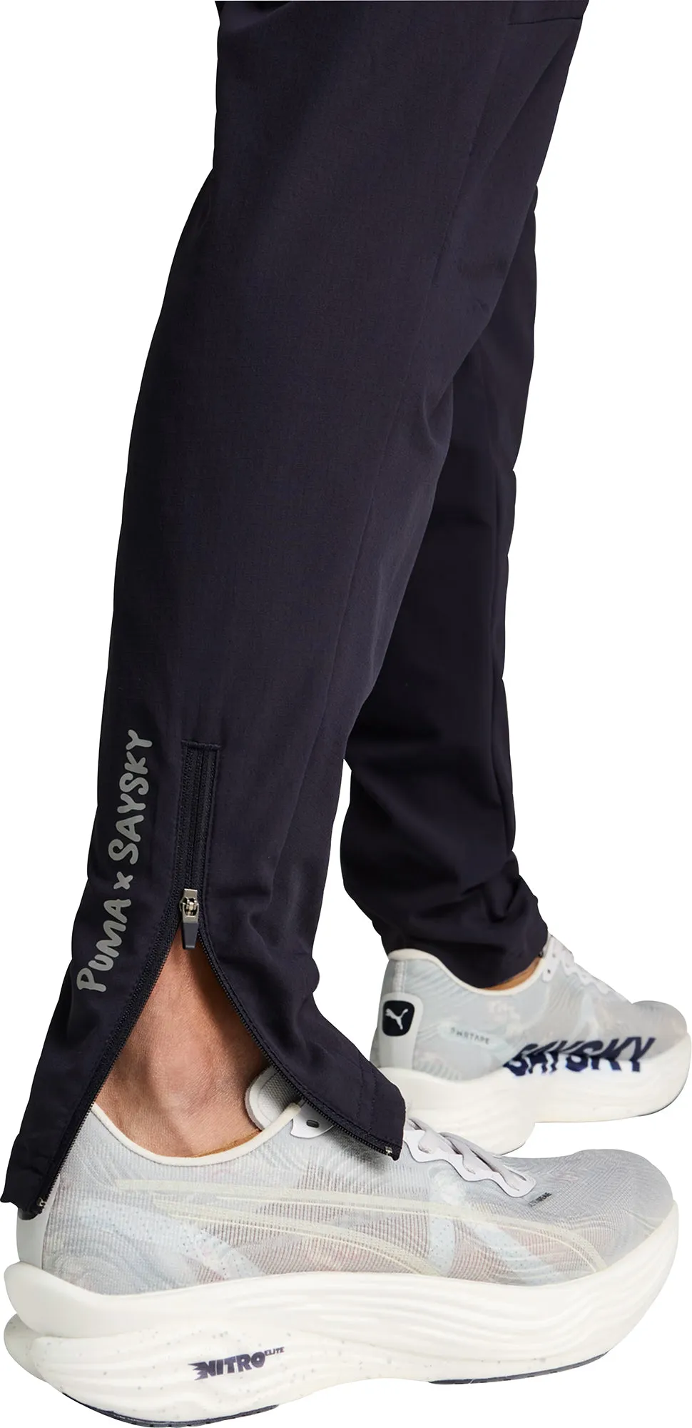 Puma X SAYSKY Mens Running Pants - Blue Multi Pocket System