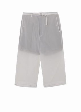 Smooth zipper closure Reversible design 12M SILK DESIN BELTED WIDE PANTS