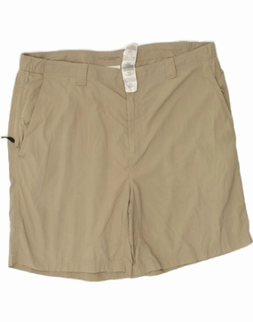 Anti-bacterial COLUMBIA Mens Chino Shorts W40 XL Beige Nylon