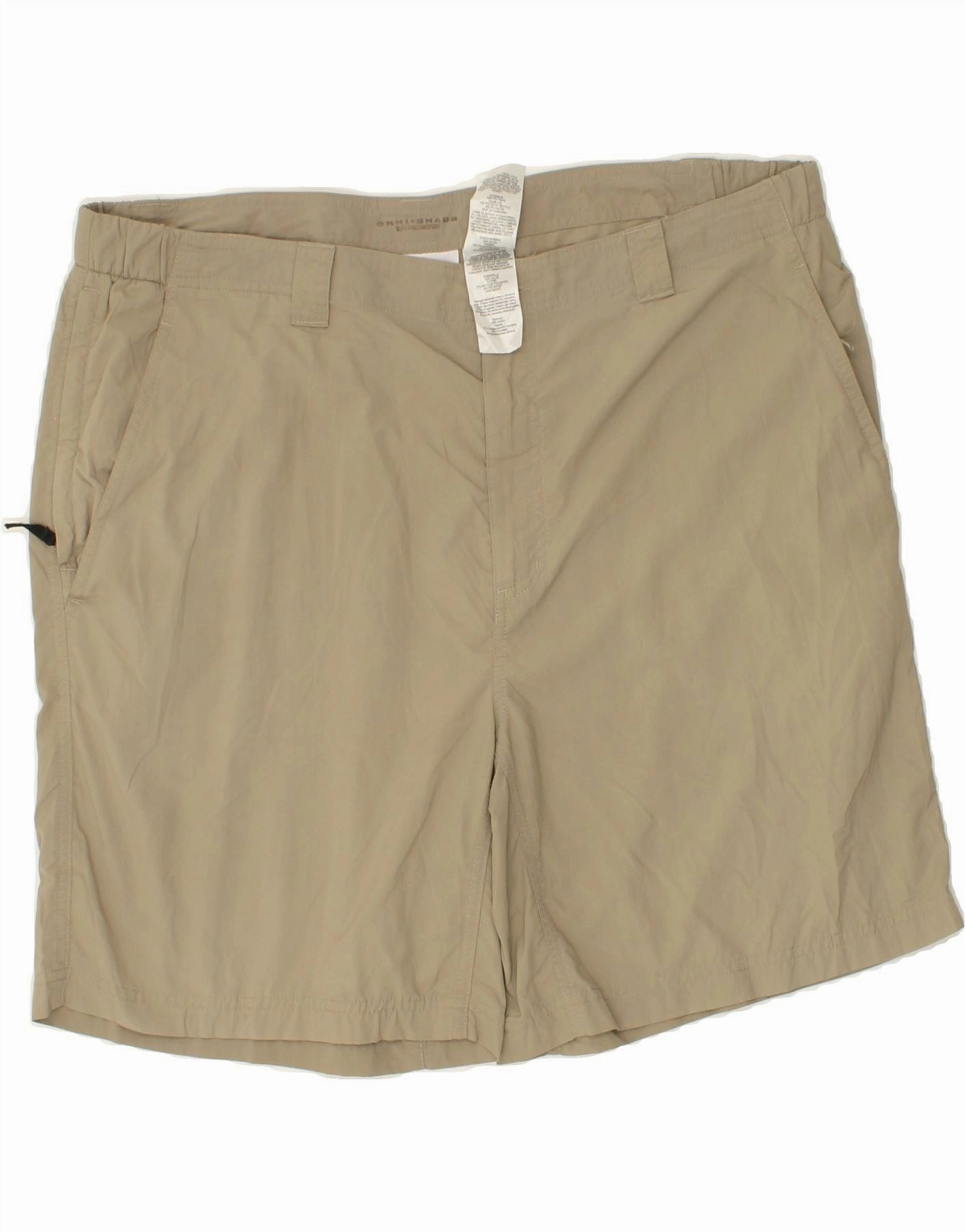 Anti-bacterial COLUMBIA Mens Chino Shorts W40 XL Beige Nylon