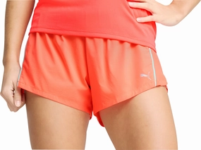 Puma Velocity 3 Inch Womens Running Shorts - Red Sun Ready