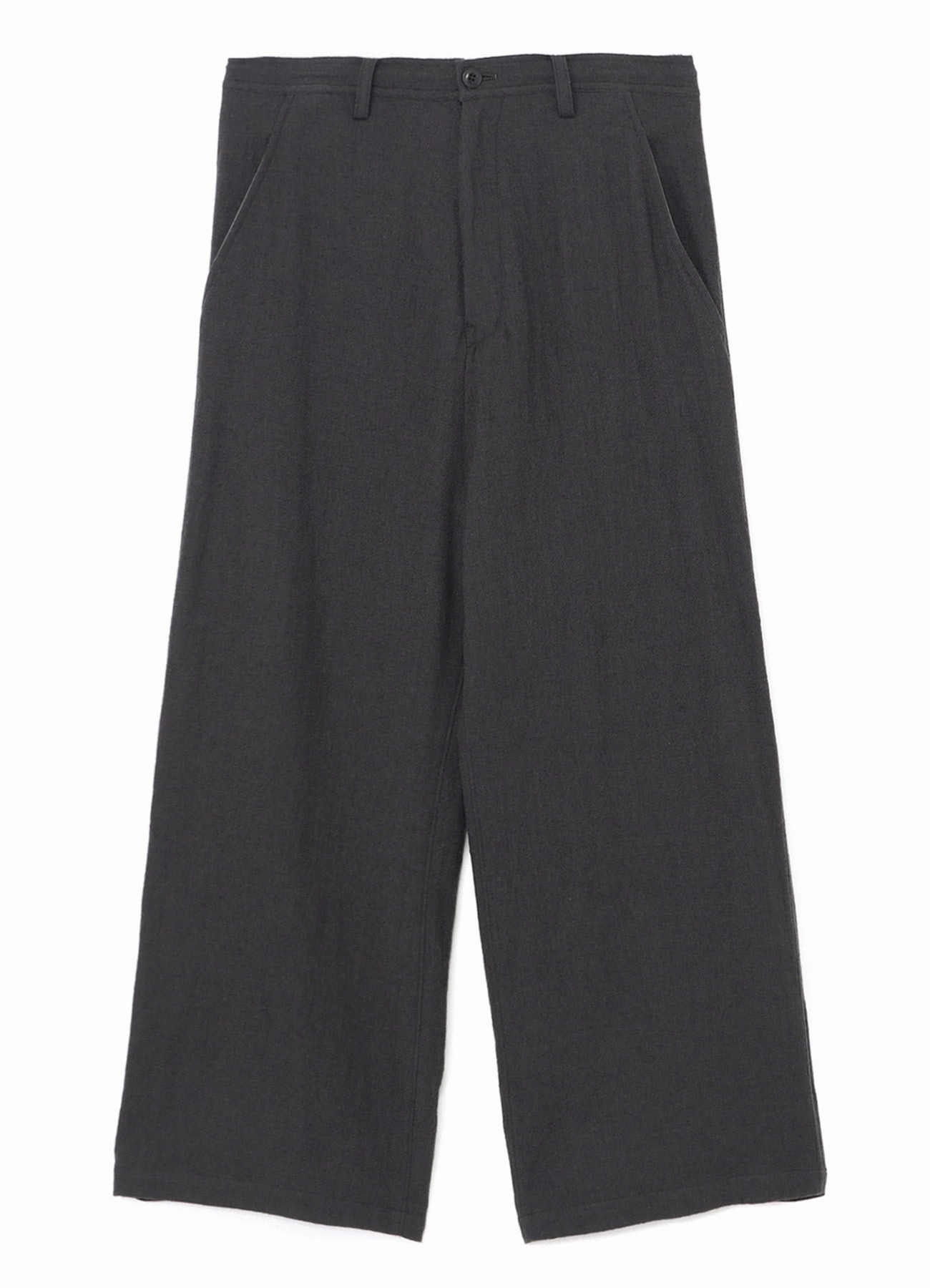 WOOL LONG STRAIGHT PANTS Water-resistant