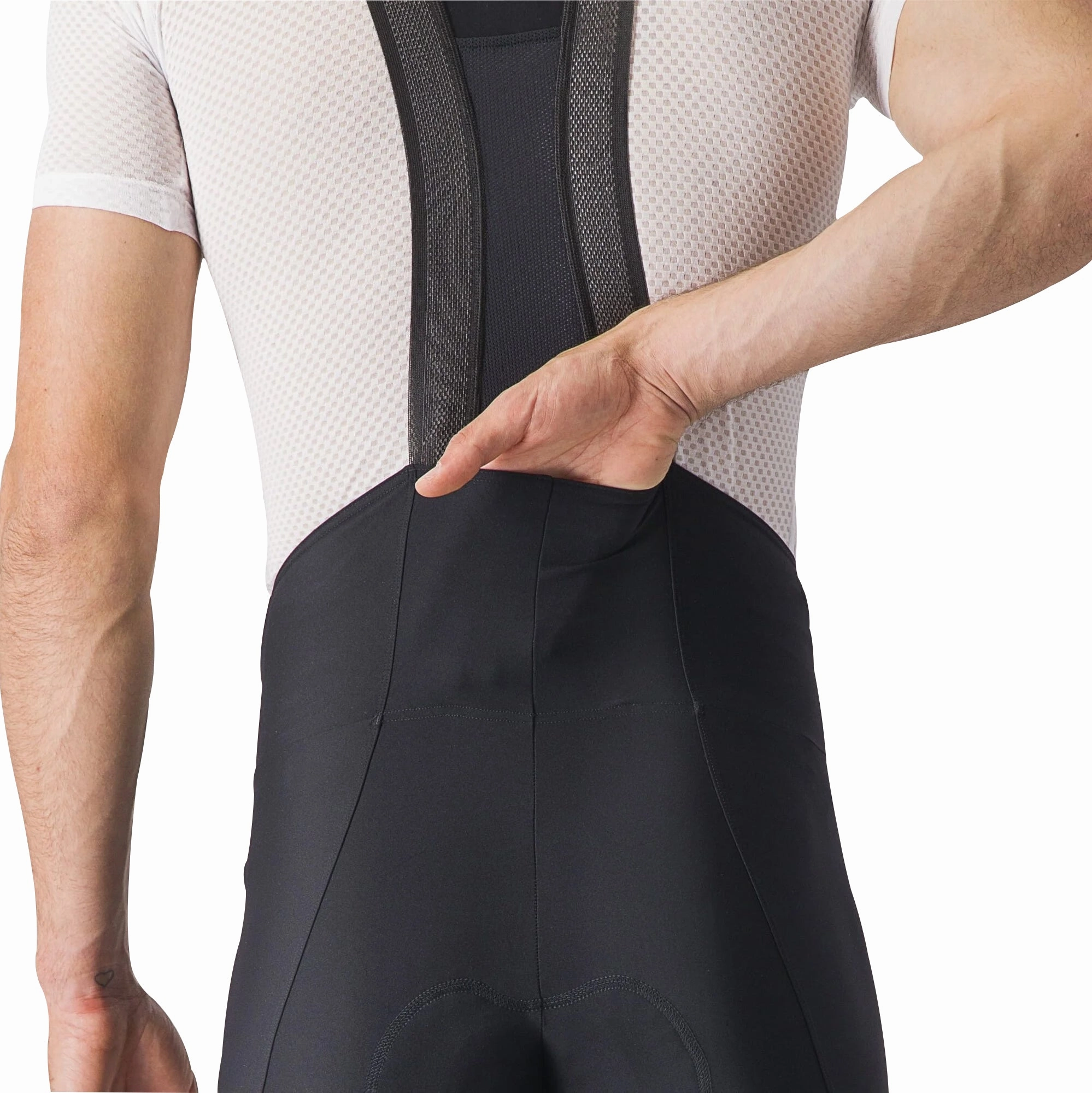 Castelli Espresso Mens Cycling Bib Shorts - Black Durable Build Active Comfort