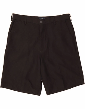 Layered Cuff Design DOCKERS Mens Relaxed Fit Chino Shorts W36 Large  Black Polyester