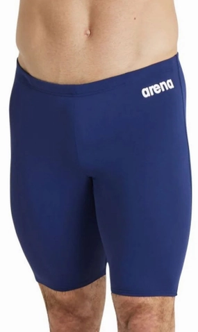 Arena Team Mens Jammer Swim Shorts - Blue Moisture Wicking Interior Seamless Design