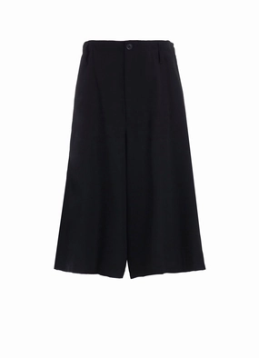 Easy Fit Design Relaxed Design Wear ARMY GABARDINE PLEATS HALF PANTS