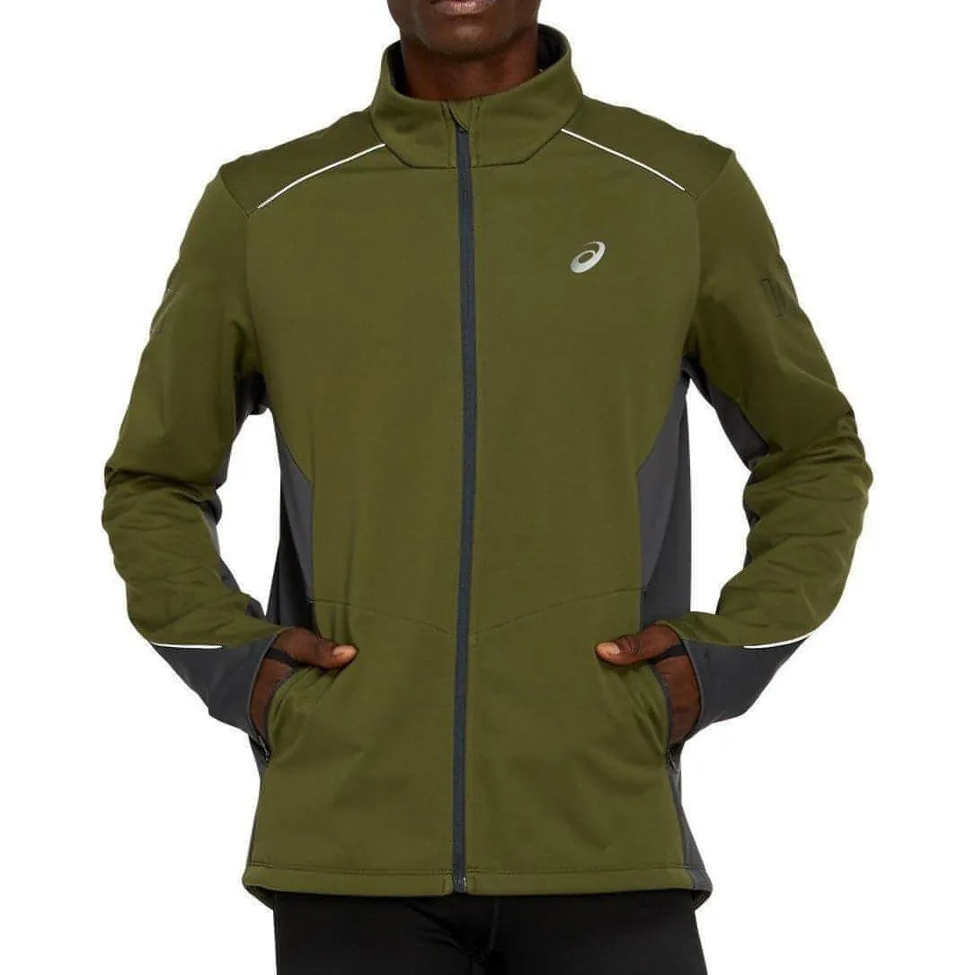 Smooth Gliding Liners Labor Asics Lite-Show Winter Mens Running Jacket - Green