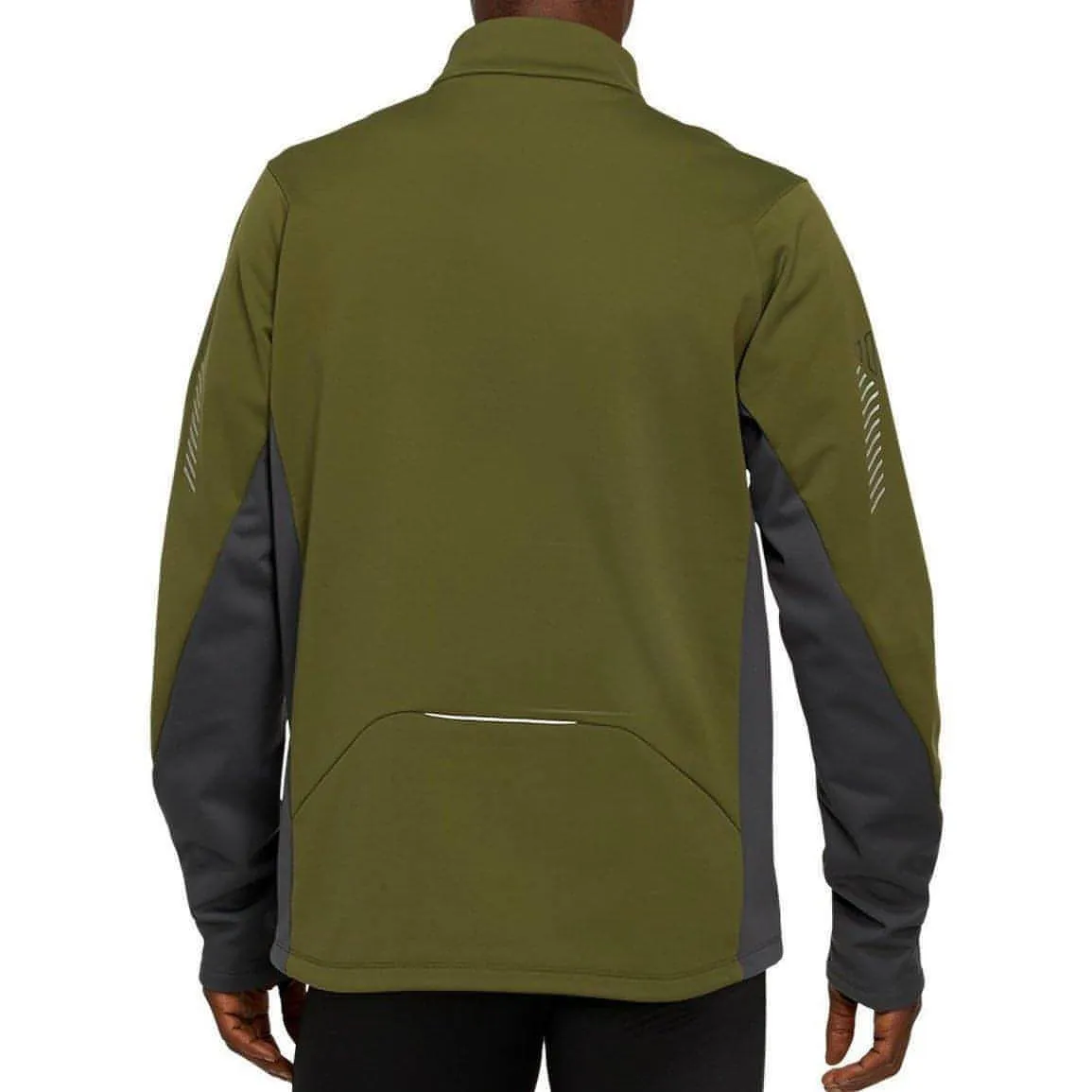 Sporty Fit Asics Lite-Show Winter Mens Running Jacket - Green