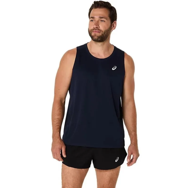 Seamless Edging Relaxed Comfort Wear ASICS Mens Silver Running Singlet