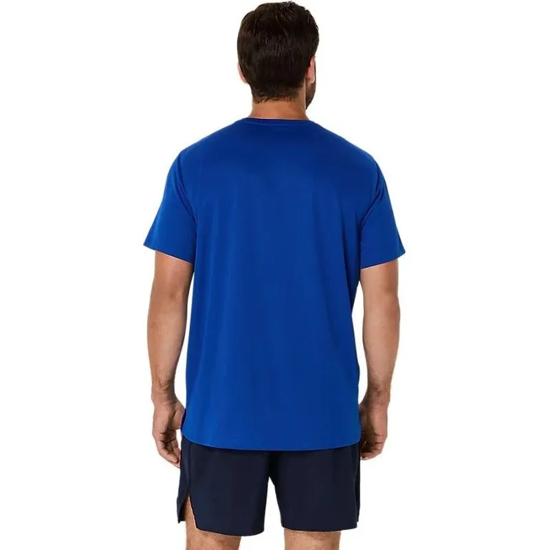 ASICS Mens Silver SS Running Top Layering Fashion Relax Style Trend