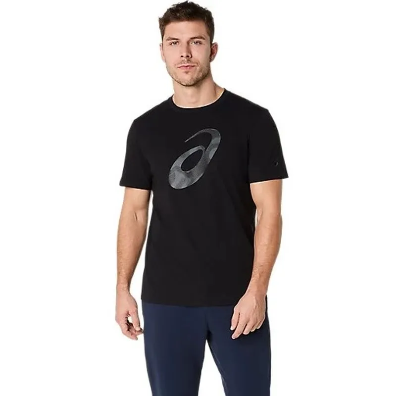 PocketDetail Everyday Style ASICS Mens Spiral Logo Graphic Cotton Blend Tee