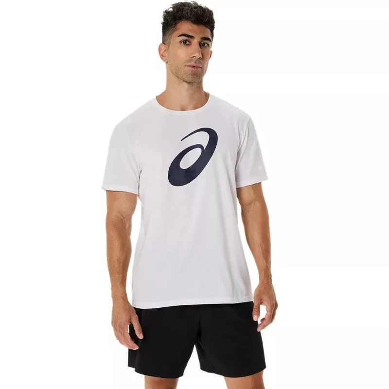 ASICS Mens Spiral Logo Graphic Tee Trendy All-Day Sporty Style