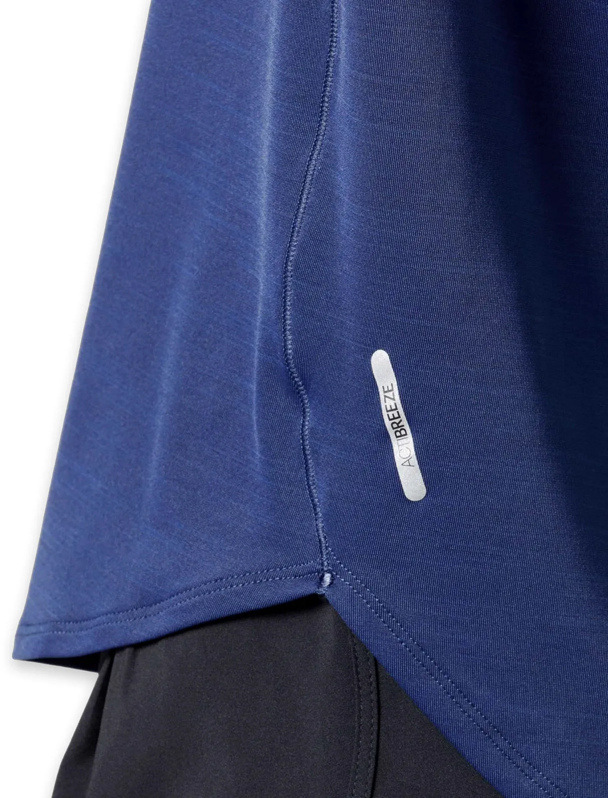 Garment Dyed Finish Smart Wear Asics Road Short Sleeve Womens Running Top - Blue