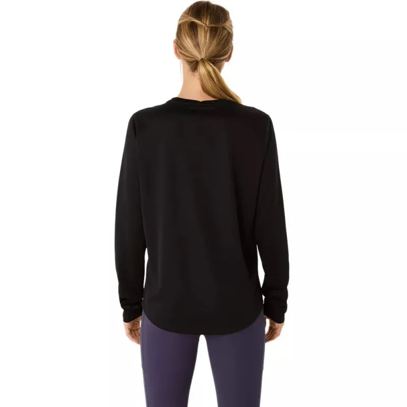 Soft and Flexible Effortless Wearable ASICS Womens Silver Long Sleeve Running Tee