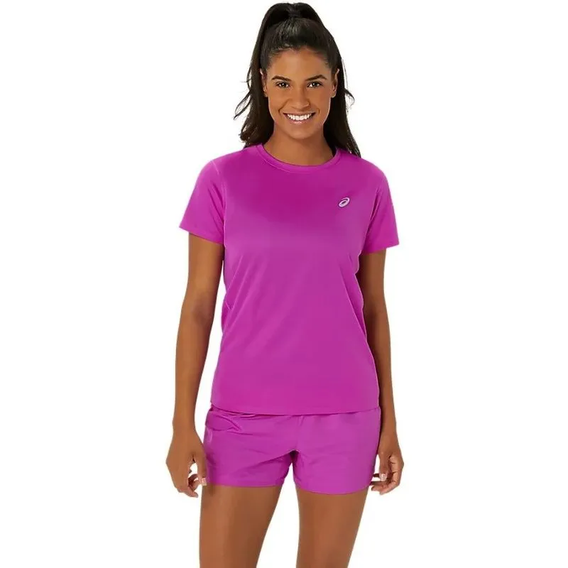 Plus size confidence ASICS Womens Silver Running Tee